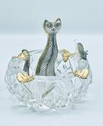Glaskunst: "Smoky Paws & Gilded Whiskers: Glassbound Chase", Antiek en Kunst, Kunst | Designobjecten, Ophalen of Verzenden