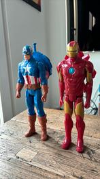 Marvel - Iron Man en Captain America, Gebruikt, Ophalen of Verzenden