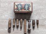 Te koop antiek schoenmakers handgereedschap set, Antiek en Kunst, Ophalen of Verzenden