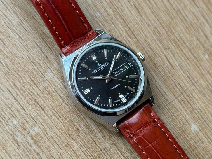 Vintage Jaeger LeCoultre Club Automatic, Sieraden, Tassen en Uiterlijk, Horloges | Heren, Gebruikt, Polshorloge, Overige merken