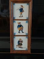 Makkum Tichelaar Tegeltableau Fluit Hoorn orgelman, Ophalen