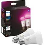 Philips Hue White & Color (2 set), Huis en Inrichting, Lampen | Losse lampen, Led-lamp, Minder dan 30 watt, Nieuw, E27 (groot)