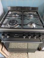 smeg gasfornuis + etna afzuigkap (allebei zwart/antraciet), Witgoed en Apparatuur, Fornuizen, Ophalen, Gebruikt, 60 cm of meer