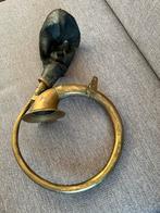 Antieke Messing Autohoorn met Blaasbalg, Ophalen, Overige materialen, Gebruikt, Knopjes of Stekers
