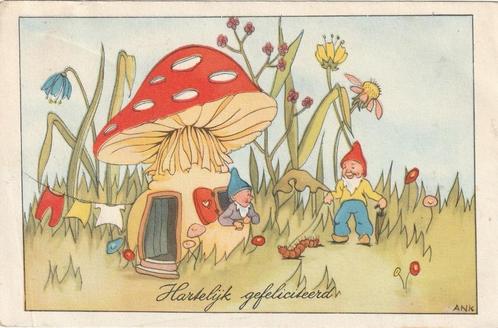 KABOUTER PADDESTOEL TEKN ANK UIT 1958 MOOIE OUDE KAART KH827, Verzamelen, Ansichtkaarten | Themakaarten, Gelopen, 1940 tot 1960