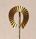 Hoefijzer Speldje Steekspeld - 14 karaats goud, Verzamelen, Ophalen of Verzenden