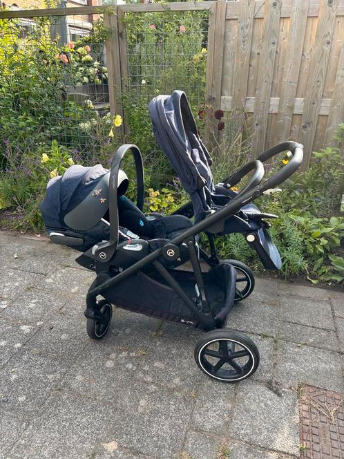 Cybex Gazelle S Duowagen met Maxi-Cosi donkerblauw, Kinderen en Baby's, Kinderwagens en Combinaties, Gebruikt, Combiwagen, Overige merken