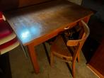 School - keukentafel met 2-3 stoelen., Huis en Inrichting, Tafels | Eettafels, Ophalen, Gebruikt, 100 tot 150 cm, 50 tot 100 cm