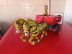 Blikken speelgoed. Man + paarden met kar Marx toys Gt britan, Antiek en Kunst, Antiek | Speelgoed, Ophalen of Verzenden