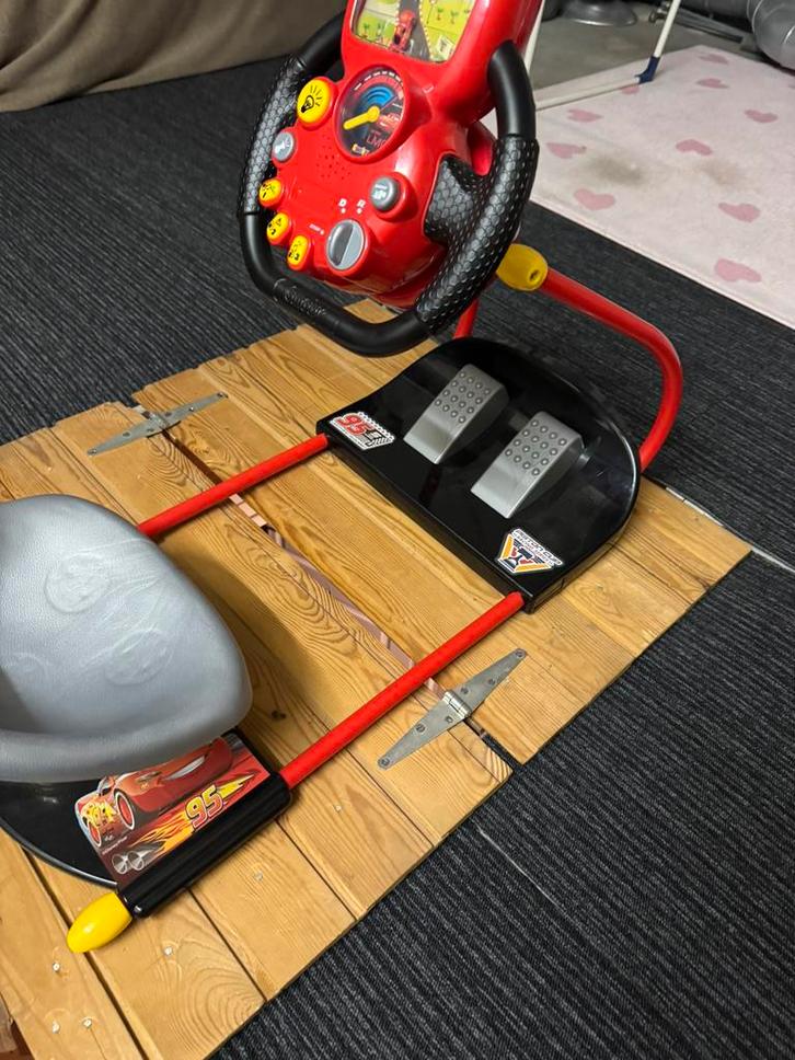 Speelauto met stuur en geluid, Kinderen en Baby's, Speelgoed | Actiefiguren, Zo goed als nieuw, Ophalen