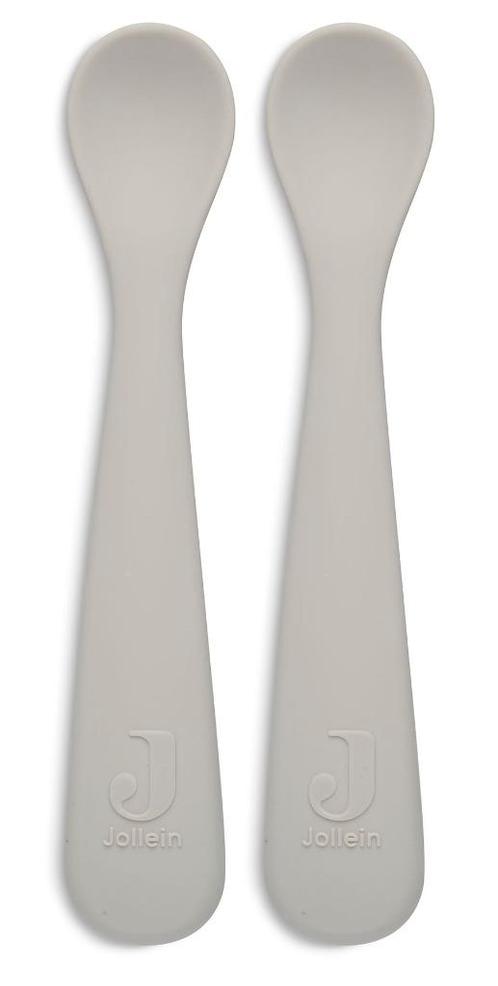 Sale Siliconen Baby Lepeltjes Nougat Beige (set 2) Jollein, Huis en Inrichting, Keuken | Bestek, Nieuw, Los bestek, Overige materialen
