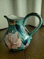 Handgeschilderde kan, Aardewerk of Porselein, Ophalen of Verzenden, Zo goed als nieuw, Minder dan 50 cm