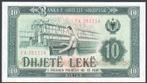 Albania 10 Leke 1964 Portrait of Naim Frasheri, Verzenden, Overige landen, Los biljet