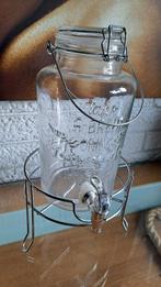 Glazen watertap / saptap met standaard, Ophalen of Verzenden, Zo goed als nieuw