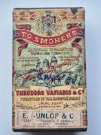 Theodoro Vafiadis & Co Cairo Egypte Cigarettes blik, Verzamelen, Blikken, Ophalen of Verzenden, Gebruikt, Overige