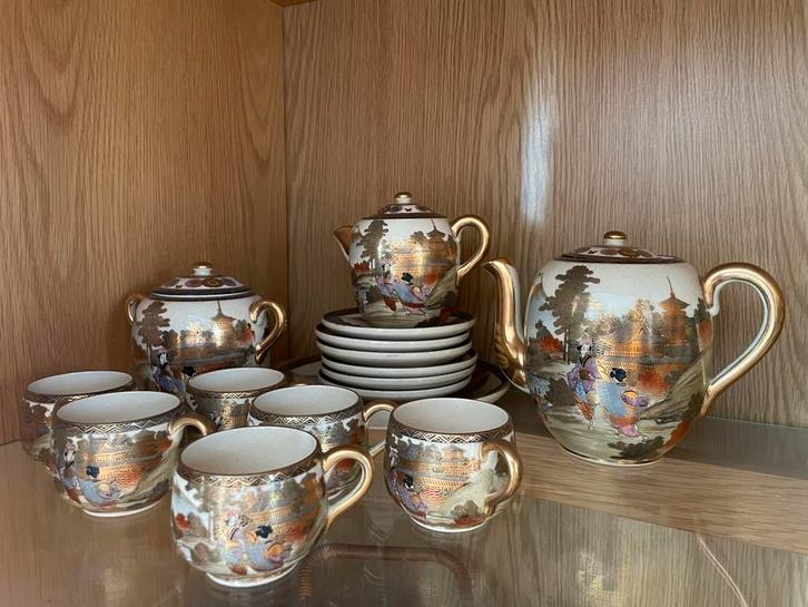 Prachtig Chinees Theeservies, Antiek en Kunst, Antiek | Servies compleet, Ophalen of Verzenden