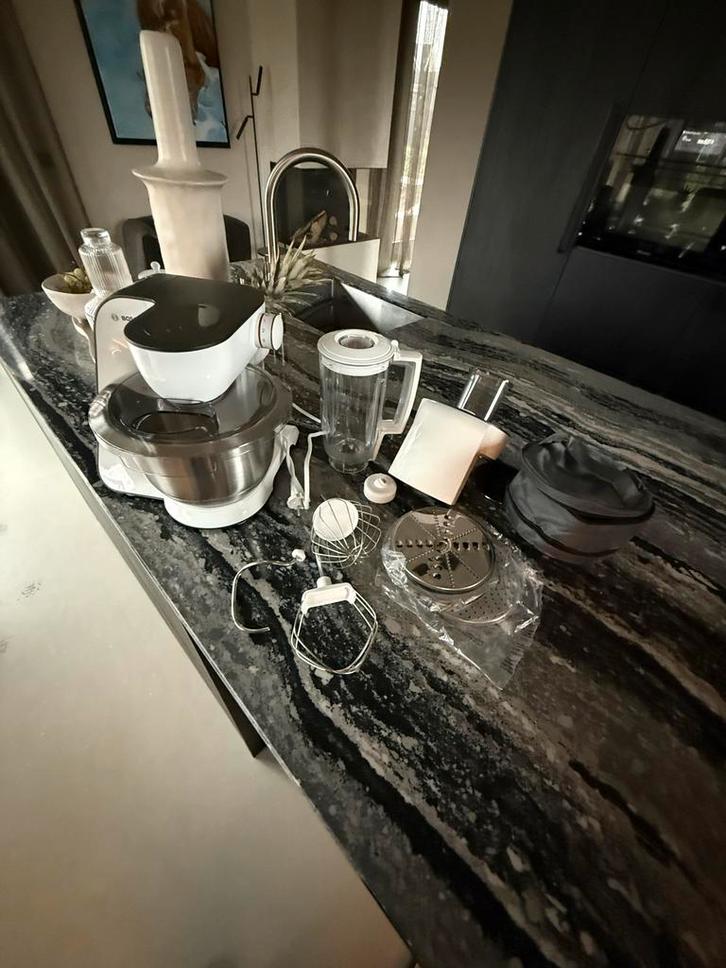 Bosch Foodprocessor - Keukenmachine, Witgoed en Apparatuur, Keukenmixers, Zo goed als nieuw, 1 tot 2 liter, 3 snelheden of meer