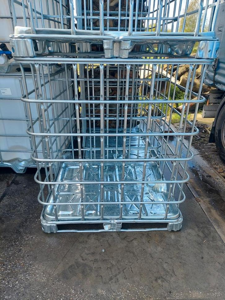 Hoge ibc container ibc kratten kooien haardhoutkrat, Tuin en Terras, Haardhout, Minder dan 3 m³, Ophalen