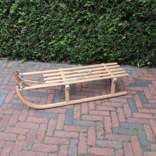 Slee kinder origineel hout 109 cm lang Alpen Gaudi, Kinderen en Baby's, Speelgoed | Buiten | Sleeën, Gebruikt, Hout, Ophalen