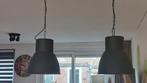 2x Ikea Hektar Industriële Hanglampen, Minder dan 50 cm, Ophalen of Verzenden, Metaal, Zo goed als nieuw