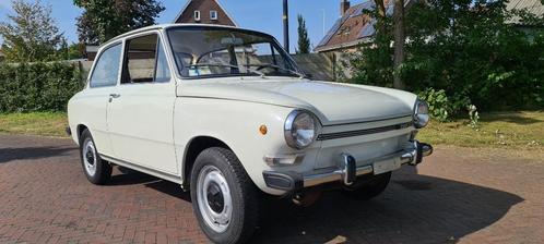 1974 Daf 44 puntgaaf autootje, roestvrij, museum auto, Auto's, Overige Auto's, Bedrijf, Benzine, Automaat, Wit, Zwart, Achterwielaandrijving