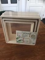 Wand boxen ( 3 stuks ), Ophalen of Verzenden, Nieuw, Hout, Minder dan 50 cm