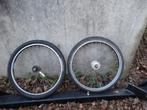 set 24 inch voor en achterwiel 3 versnellingen naadfdynamo, Ophalen of Verzenden, Gebruikt