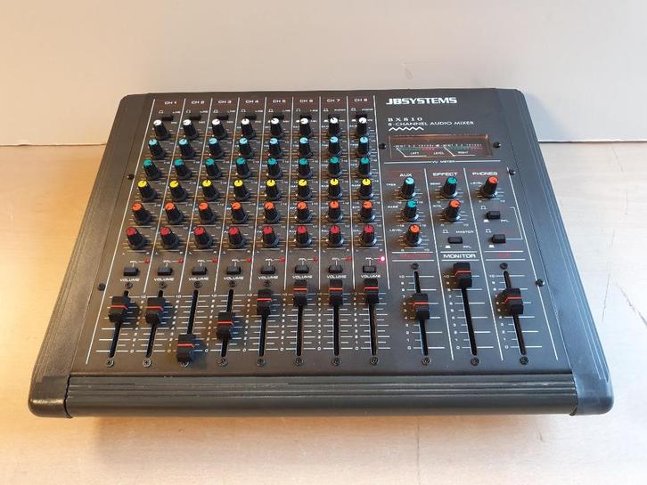 JB Systems BX810 8-Channel Audio Mixer, Muziek en Instrumenten, Mengpanelen, Gebruikt, Ophalen of Verzenden