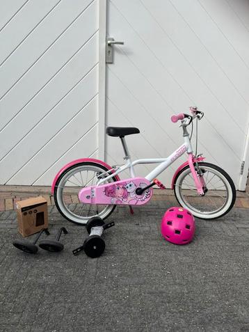 Nette Kinderfiets Btwin 500 Docto girl, 16 inch. Kleur Roze beschikbaar voor biedingen