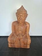 Houten Boeddhabeeld - Meditatie en Rust, Ophalen of Verzenden