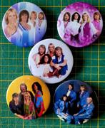 Grote ABBA buttons (3), Verzamelen, Muziek, Artiesten en Beroemdheden, Verzenden, Nieuw, Gebruiksvoorwerp