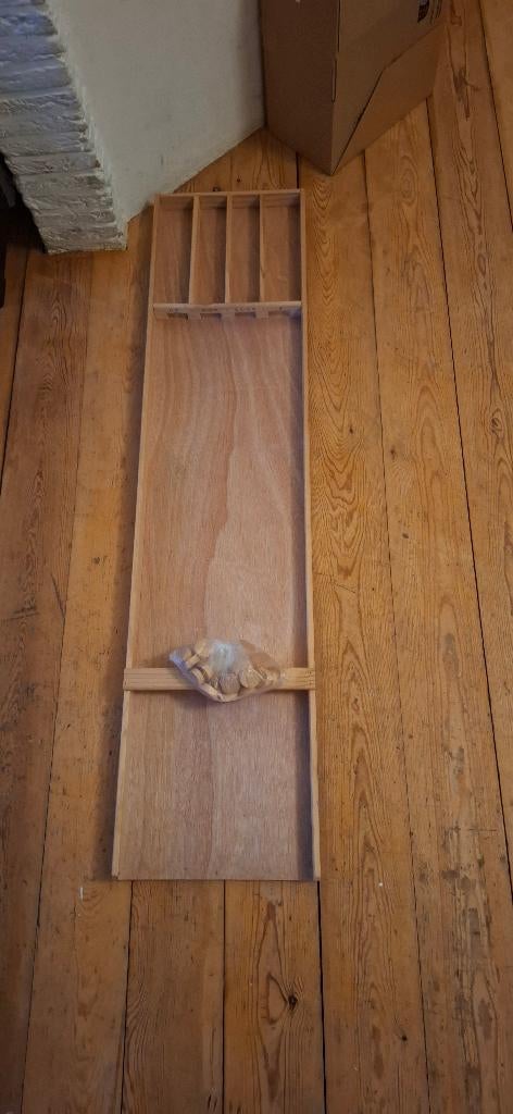 Mini sjoelbak met stenen, Kinderen en Baby's, Speelgoed | Houten speelgoed, Ophalen, Zo goed als nieuw, Overige typen