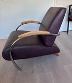 Gelderlandstoel 5470, Huis en Inrichting, Fauteuils, Ophalen, Gebruikt, 50 tot 75 cm, Leer