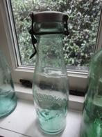 antieke LA LORRAINE WECKFLES + PORSELEINEN DOP, 29 cm, Ophalen of Verzenden