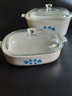 Pyroflam ovenschalen met deksel , set van twee, Ophalen of Verzenden, Zo goed als nieuw