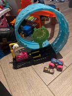 Hot wheels monster trucks glow in the dark looping, Ophalen of Verzenden, Zo goed als nieuw, Handmatig, Hot Wheels