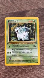 Pokémon card 1ste editie Nidoran 57/64 1995, Hobby en Vrije tijd, Verzamelkaartspellen | Pokémon, Losse kaart, Verzenden