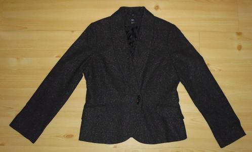 H&M gevoerd jasje maat 40/42 (gemêleerde visgraatstof) met r, Kleding | Dames, Jasjes, Kostuums en Pakken, Zo goed als nieuw, Jasje