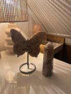 Edelstenen set • vlinder kristal + toren • decoratie •, Ophalen of Verzenden, Zo goed als nieuw, Minder dan 50 cm
