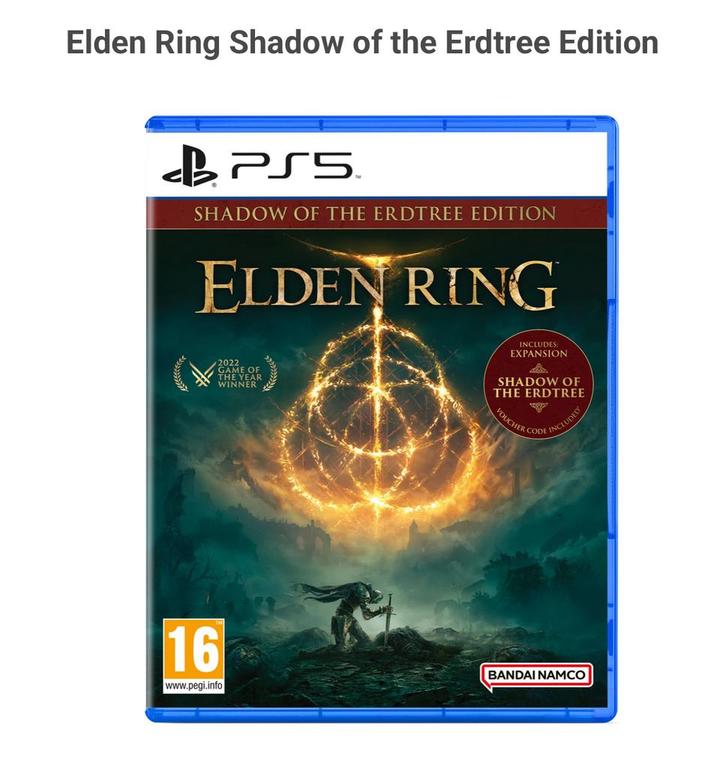 Elden Ring PS5 + Shadow of the Erdtree DLC Code, Spelcomputers en Games, Games | Sony PlayStation 5, Nieuw, Ophalen of Verzenden