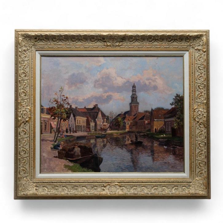 Johannes Elsinga (1893-1969) - 'Aldeboarn', Antiek en Kunst, Kunst | Schilderijen | Klassiek, Ophalen of Verzenden