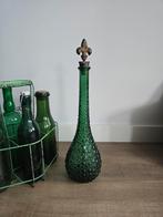 Antiek Groen Frans stalen flessenrek gemerkt €29, Ophalen of Verzenden