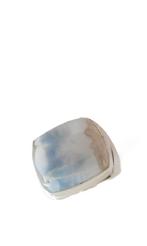 zilver ring met Larimar, Sieraden, Tassen en Uiterlijk, 18 tot 19, Verzenden, Heer, Nieuw