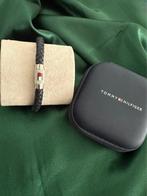 Exclusieve Tommy Hilfiger Armband met Doos – Zwart Leer & St, Verzenden, Zo goed als nieuw, Zwart, Leer