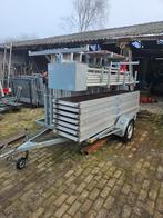 Rolsteiger 135x305cm solide op aanhanger 14 mtr werkhoogte, Doe-het-zelf en Verbouw, Steigers, Ophalen, Gebruikt, ., 5 meter of hoger