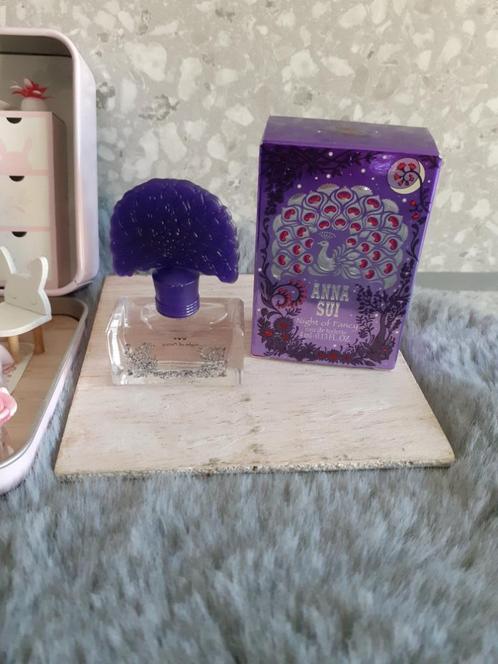 parfumminiatuur met doosje anna sui night of fancy, Verzamelen, Parfumverzamelingen, Zo goed als nieuw, Miniatuur, Gevuld, Ophalen