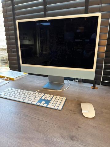 iMac 24" M1 Blauw ZGAN 8GB/128GB met doos Ethernet 4 USB beschikbaar voor biedingen
