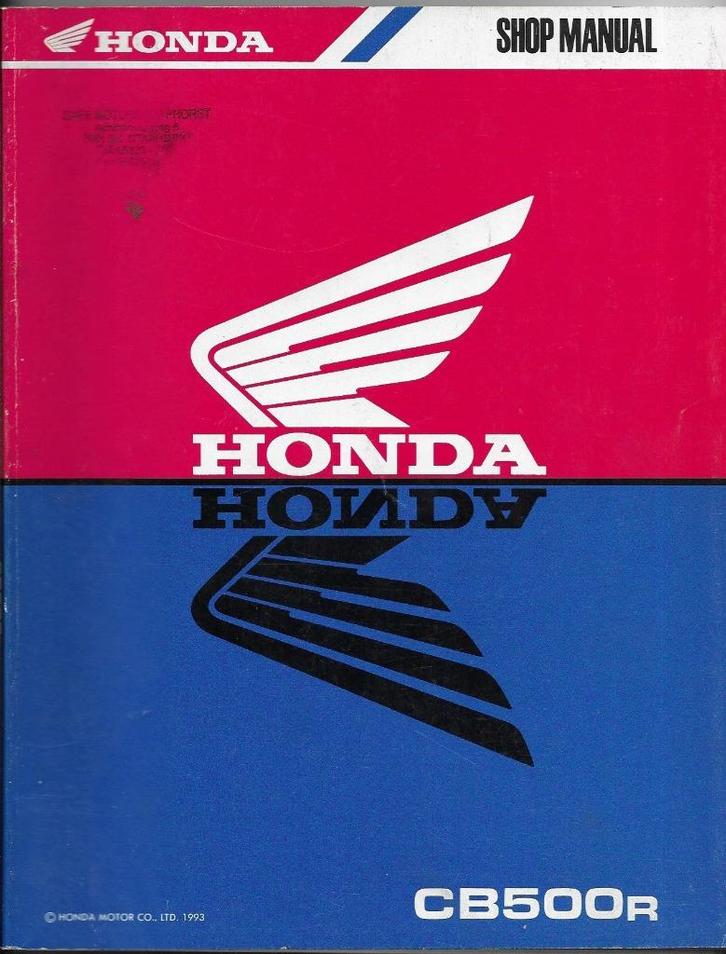 Honda CB500 shop manual (5404z), Motoren, Handleidingen en Instructieboekjes, Honda, Verzenden