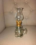 Klein Glazen Vintagestijl Olielampje., Huis en Inrichting, Woonaccessoires | Kandelaars en Kaarsen, Ophalen of Verzenden, Nieuw