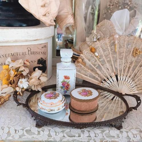3- delige antieke porseleinen set Limoges, Antiek en Kunst, Curiosa en Brocante, Verzenden